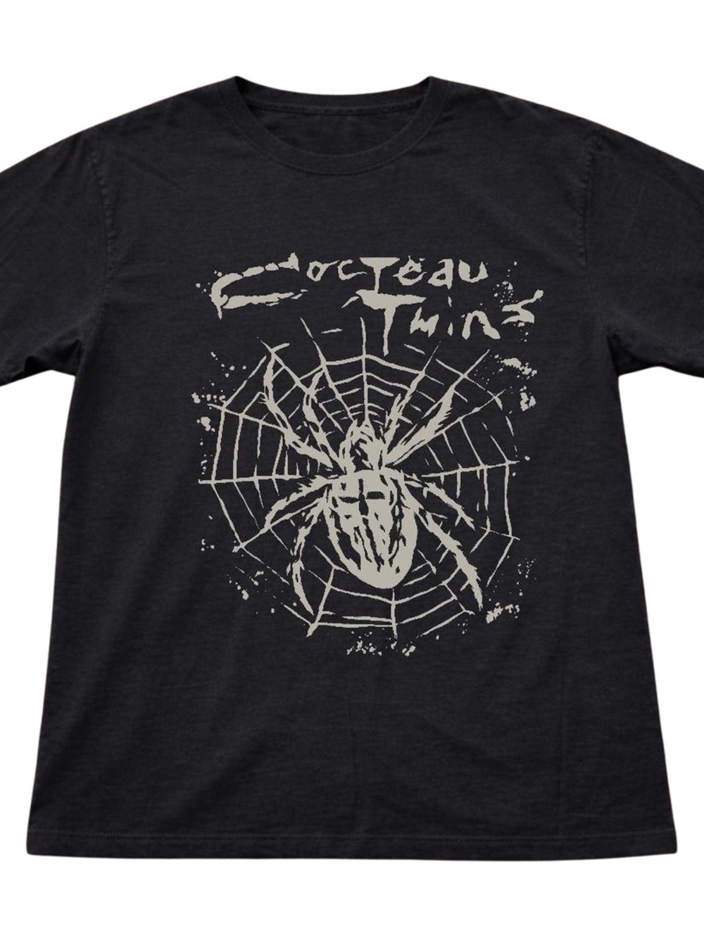 Gildan Black Short-Sleeve Spider Web Graphic Tee, Gift For Her, For Him